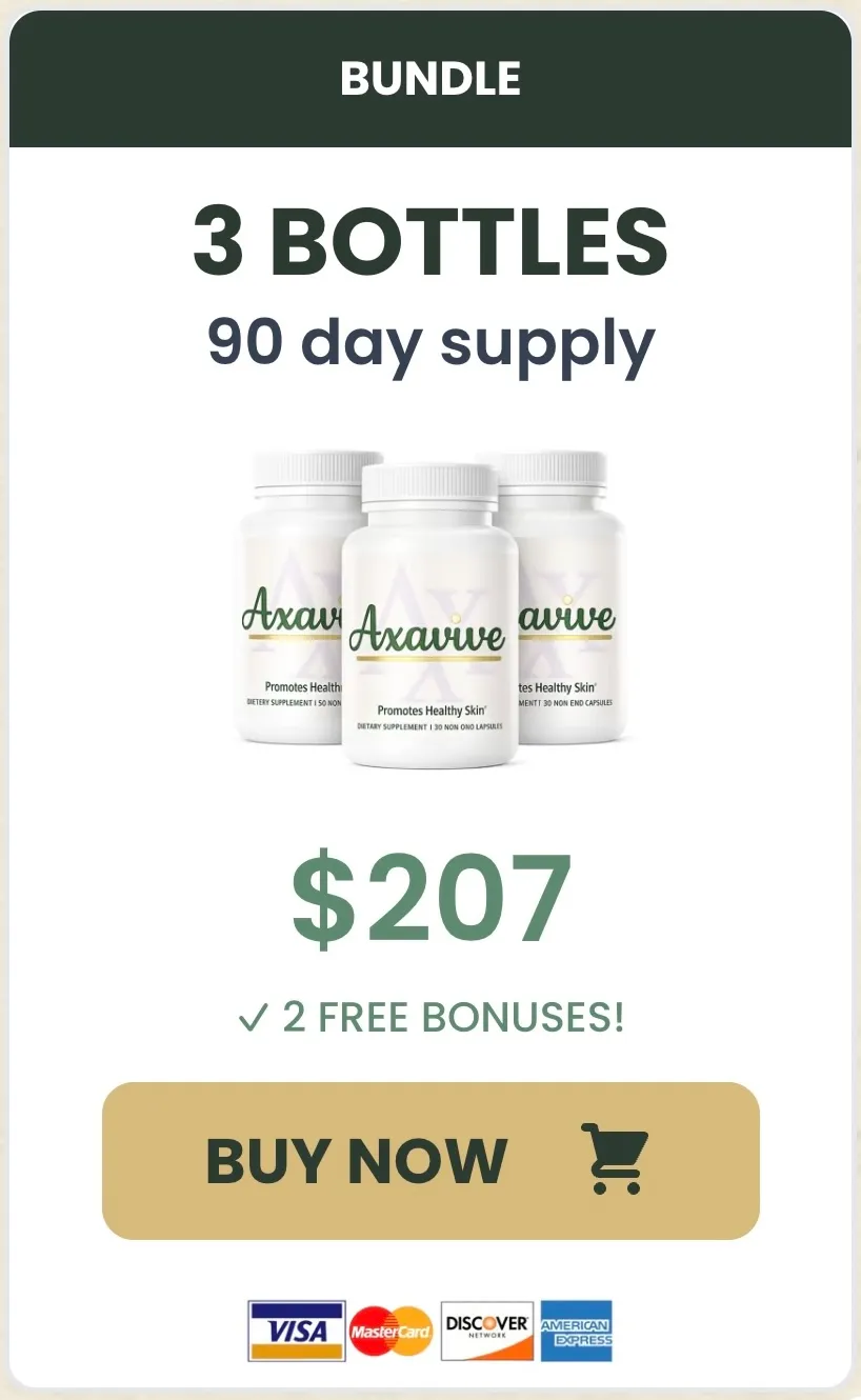 Axavive 3 bottle pack - 90 day supply