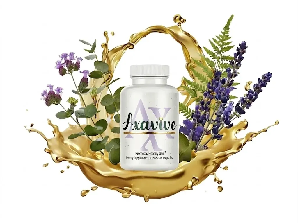 Axavive supplement bottle - skin renewal formula